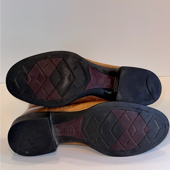 Ariat Classic Brown Leather Cowboy Boots man’s size 8.5 M - Picture 6 of 15